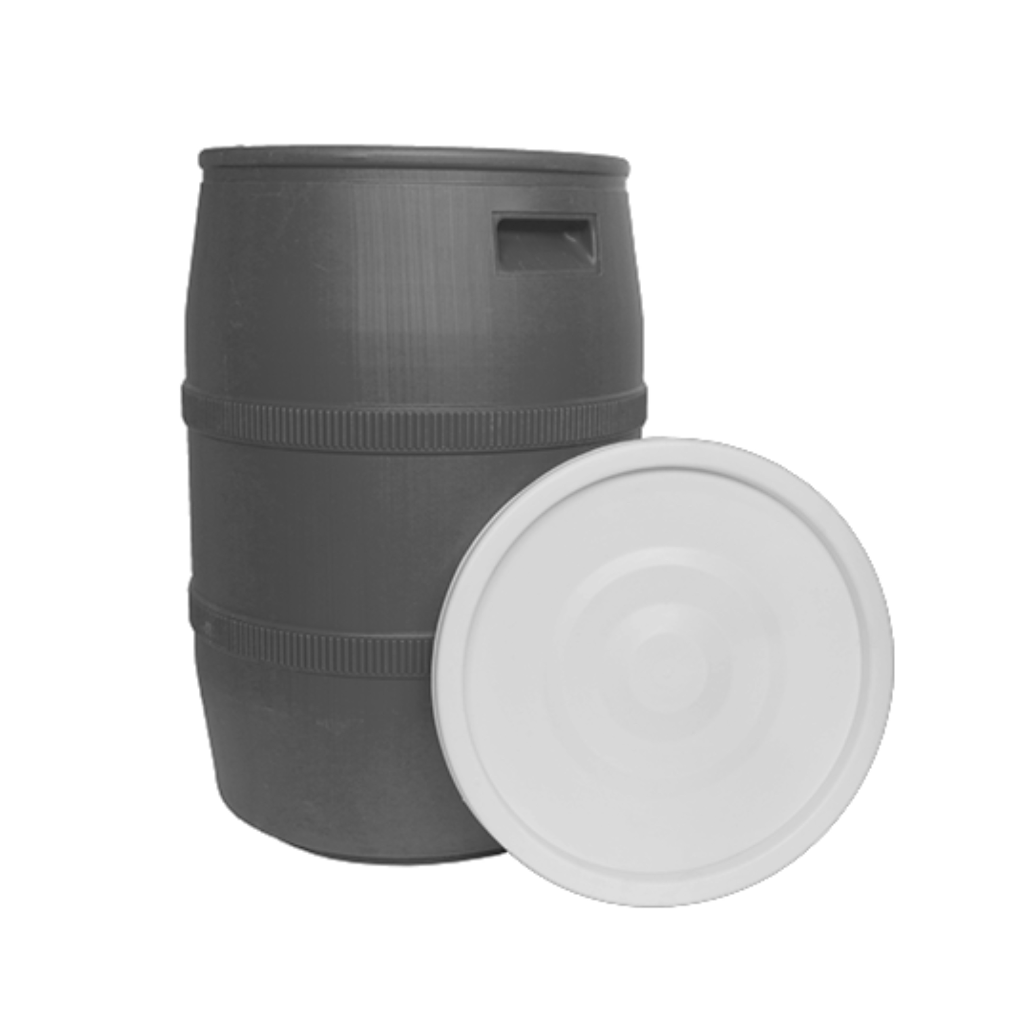 Bidon 50 L gri cu capac alimentar