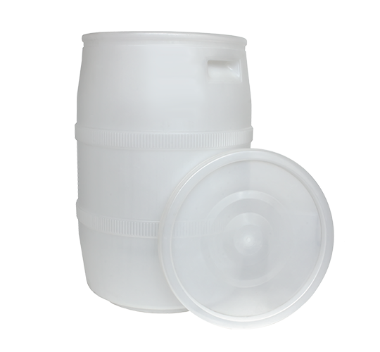 Bidon 50 L alb cu capac alimentar