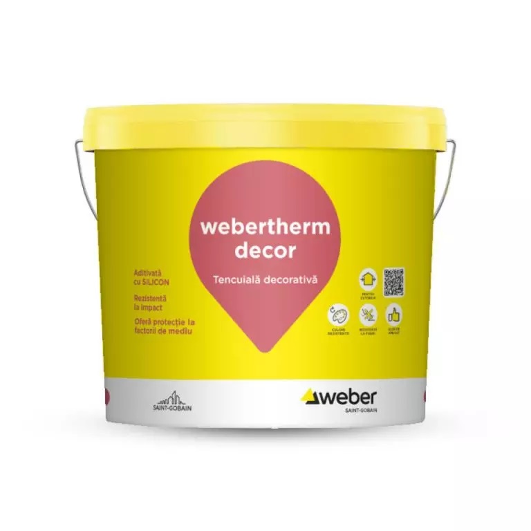 .Tinc decorativ R930 bob de orez K 1.5 mm 100A H webertherm decor 25 kg