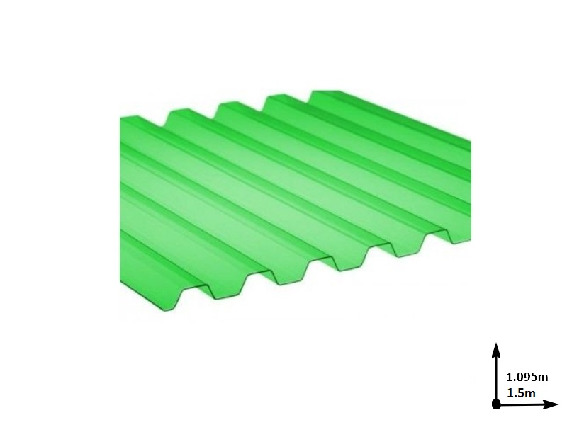 Ardezie PVC Ondex ECO verde 1.5*1.095 m trapezoid
