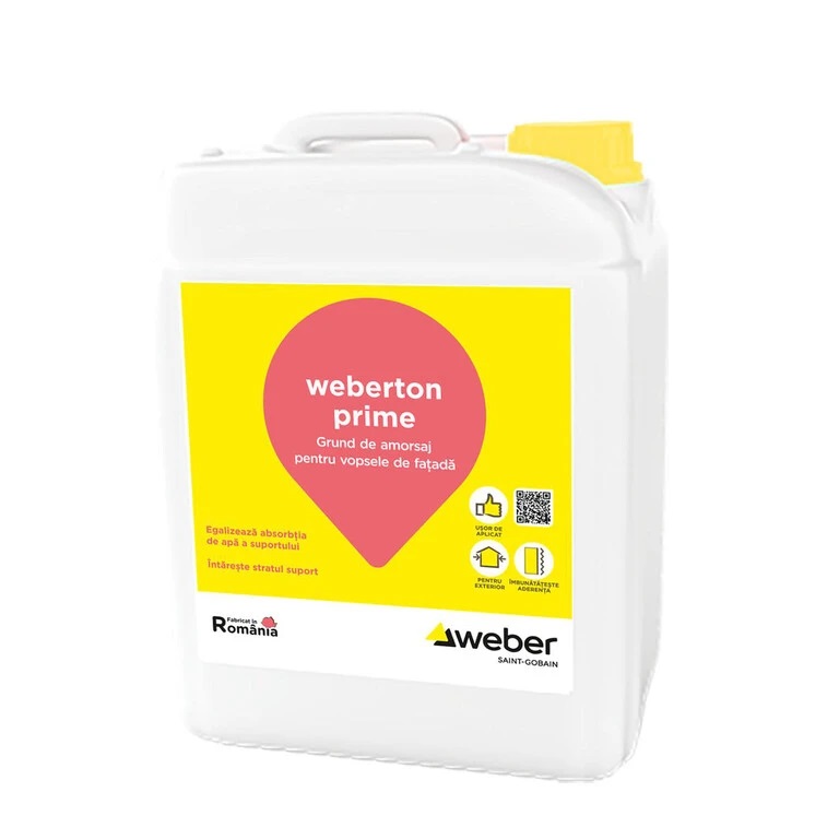 Weberton PRIME 10 L Amorsa grund pt vopsele de fatada Vivid Weberton PRIME 10 L Amorsa grund pt vopsele de fatada Vivid