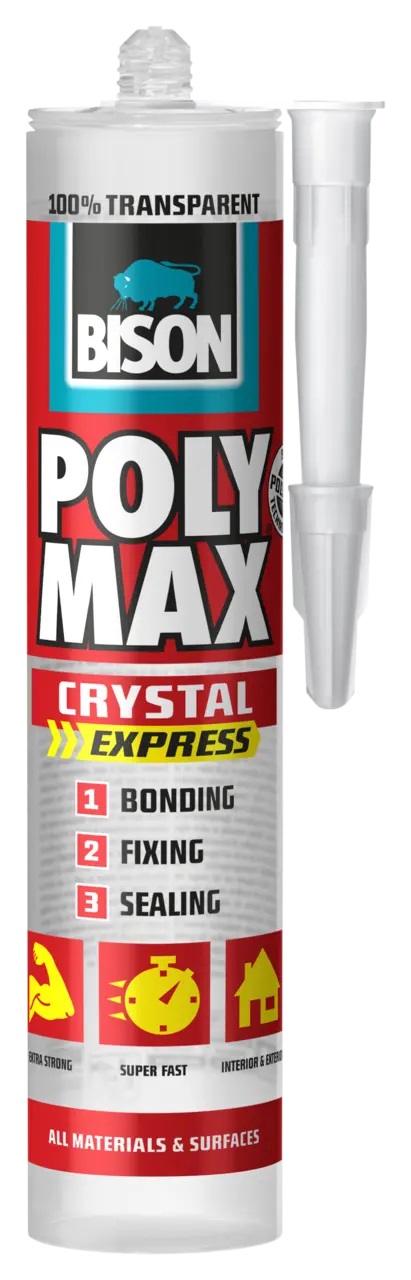 Adeziv Bison Polymax Crystal super transparent 300gr Adeziv Bison Polymax Crystal super transparent 300gr