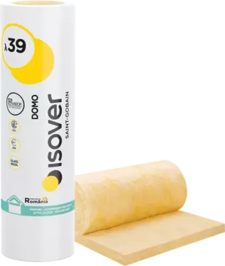 Vata min. Isover Domo Twin λ39 100 mm 9m2 (1.2m*7.5m) 1 pal=24 rul