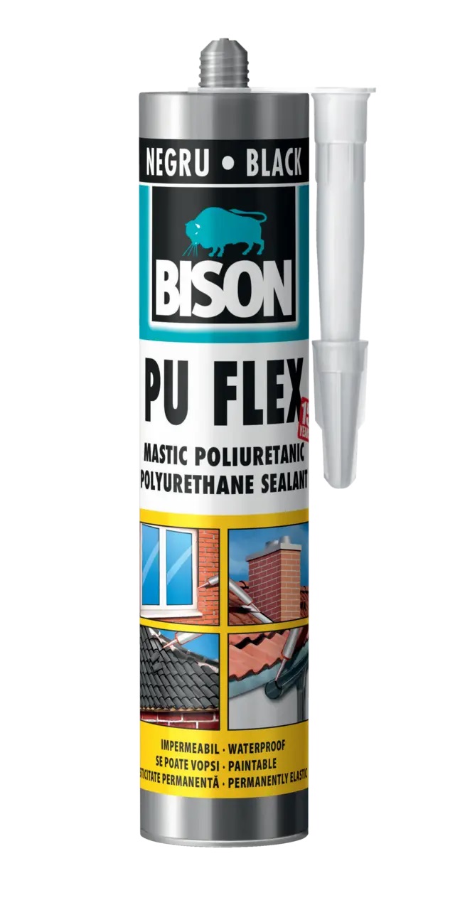 Adeziv Bison PU Flex negru 300 ml Adeziv Bison PU Flex negru 300 ml