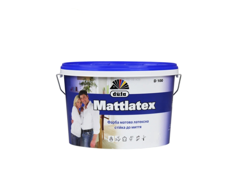D-Mattlatex vopsea latex lavabila 14 kg DUFA